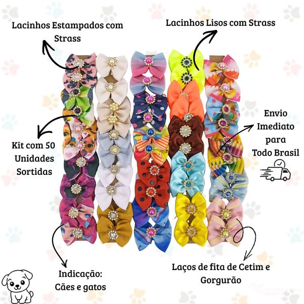 Lacinho Pet Sortidos Diversos Detalhe